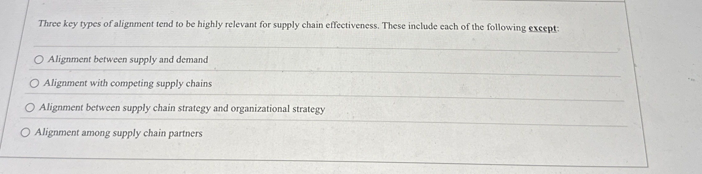 Three key types of alignment tend to be highly