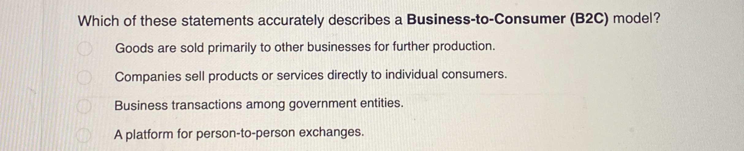 Which of these statements accurately describes a