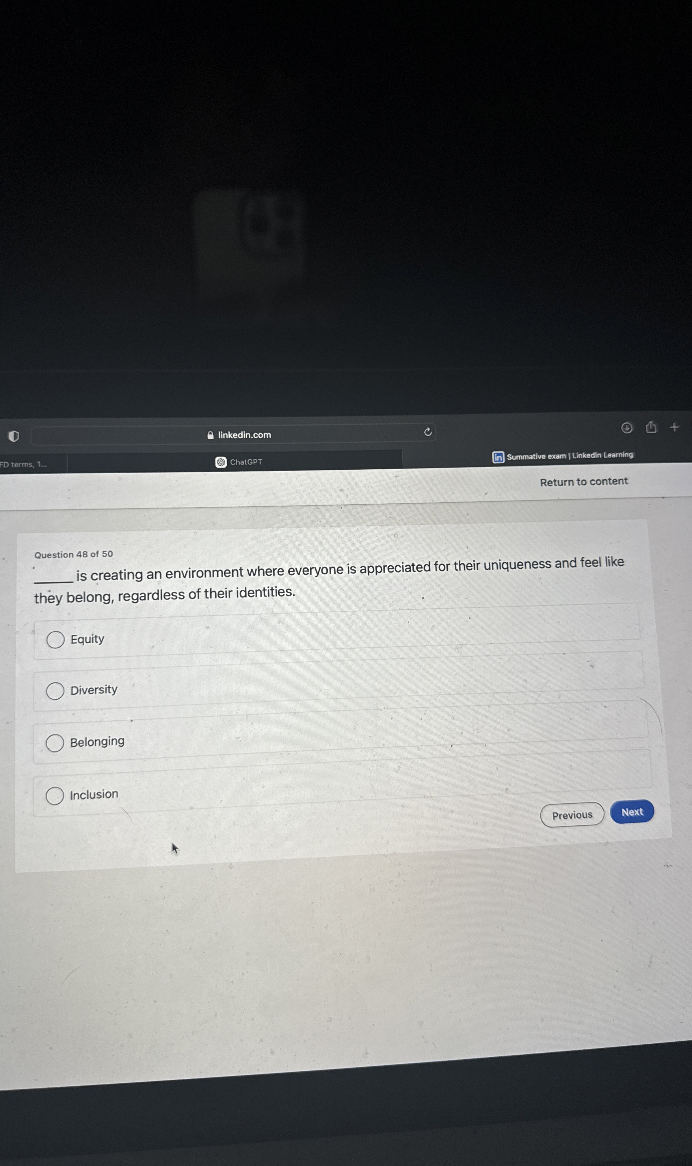 linkedin.com FD terms, 1 . ChatGPT Summative exam