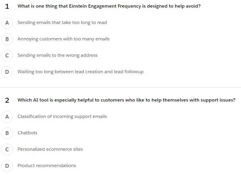 1 A marketing team is trying to improve their