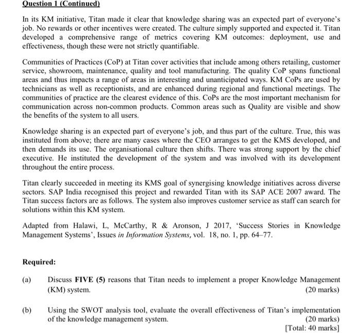 this is knowledge and innovation management, can