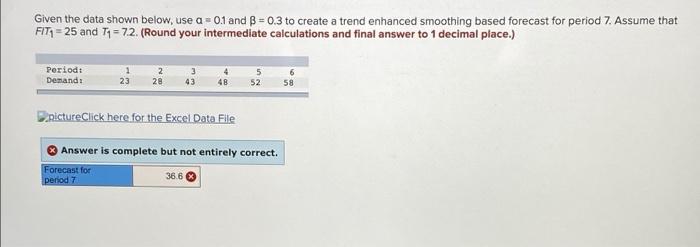 Given the data shown below, use a 0.1 and B = 0.3