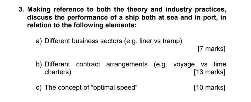 3. Making reference to both the theory and
