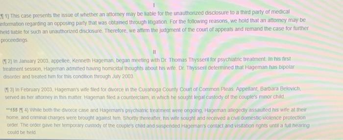 case Hageman v. Southwest Gen. Health Ctr.