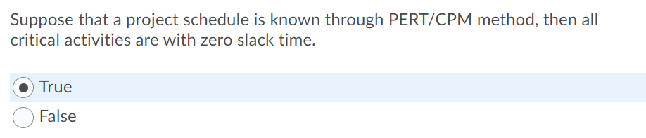 Suppose that a project schedule is known through