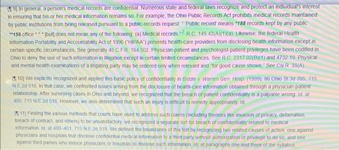 case Hageman v. Southwest Gen. Health Ctr.