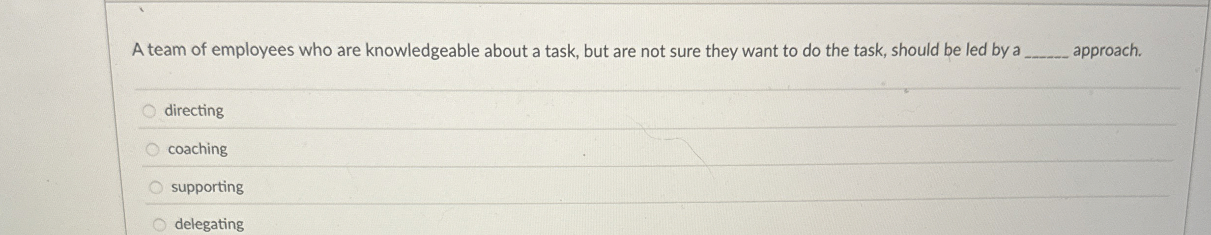 A team of employees who are knowledgeable about a