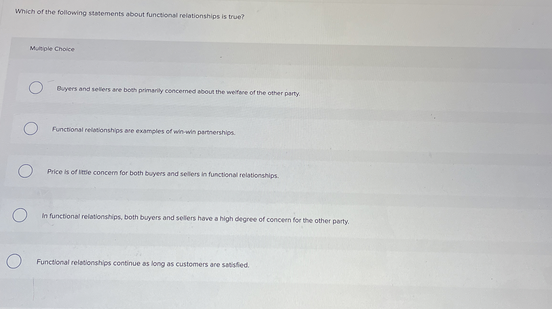 Which of the following statements about