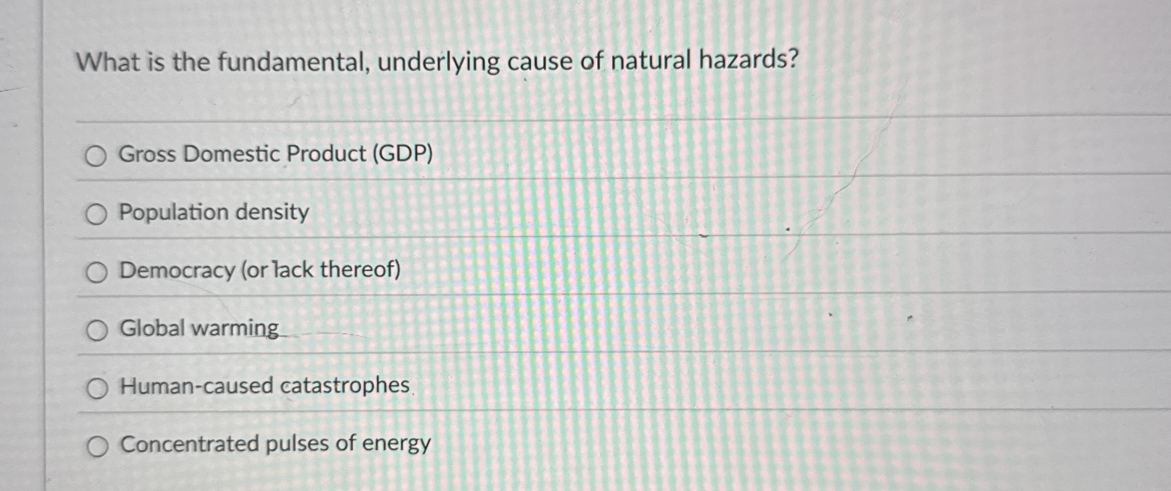 What is the fundamental, underlying cause of