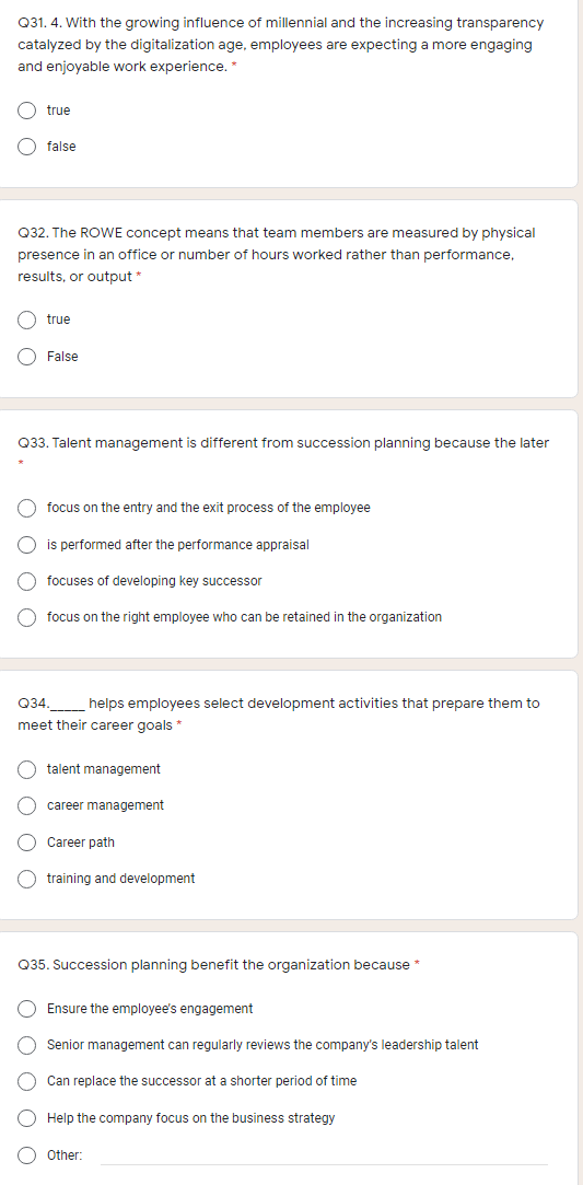Q31. 4. With the growing influence of millennial
