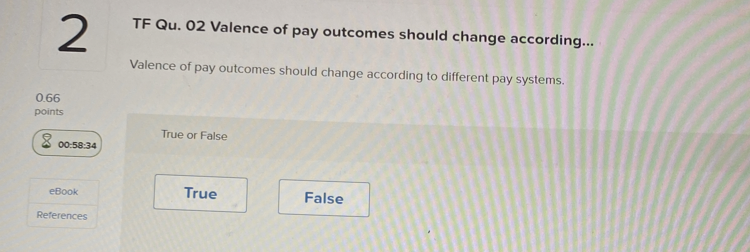 2 TF Qu . 0 2 Valence of pay outcomes should