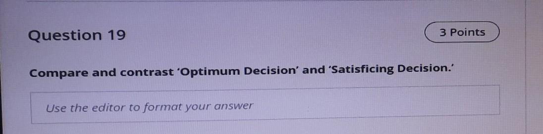 q19 Question 19 3 Points Compare and contrast