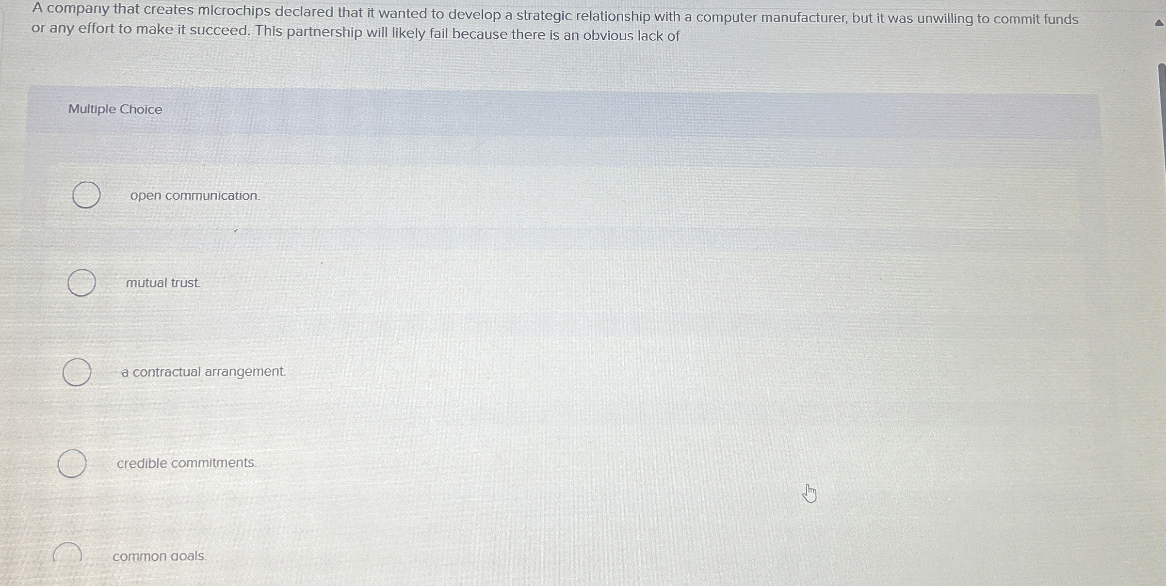 A company that creates microchips declared that