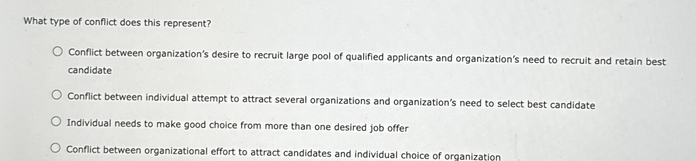 What type of conflict does this represent?