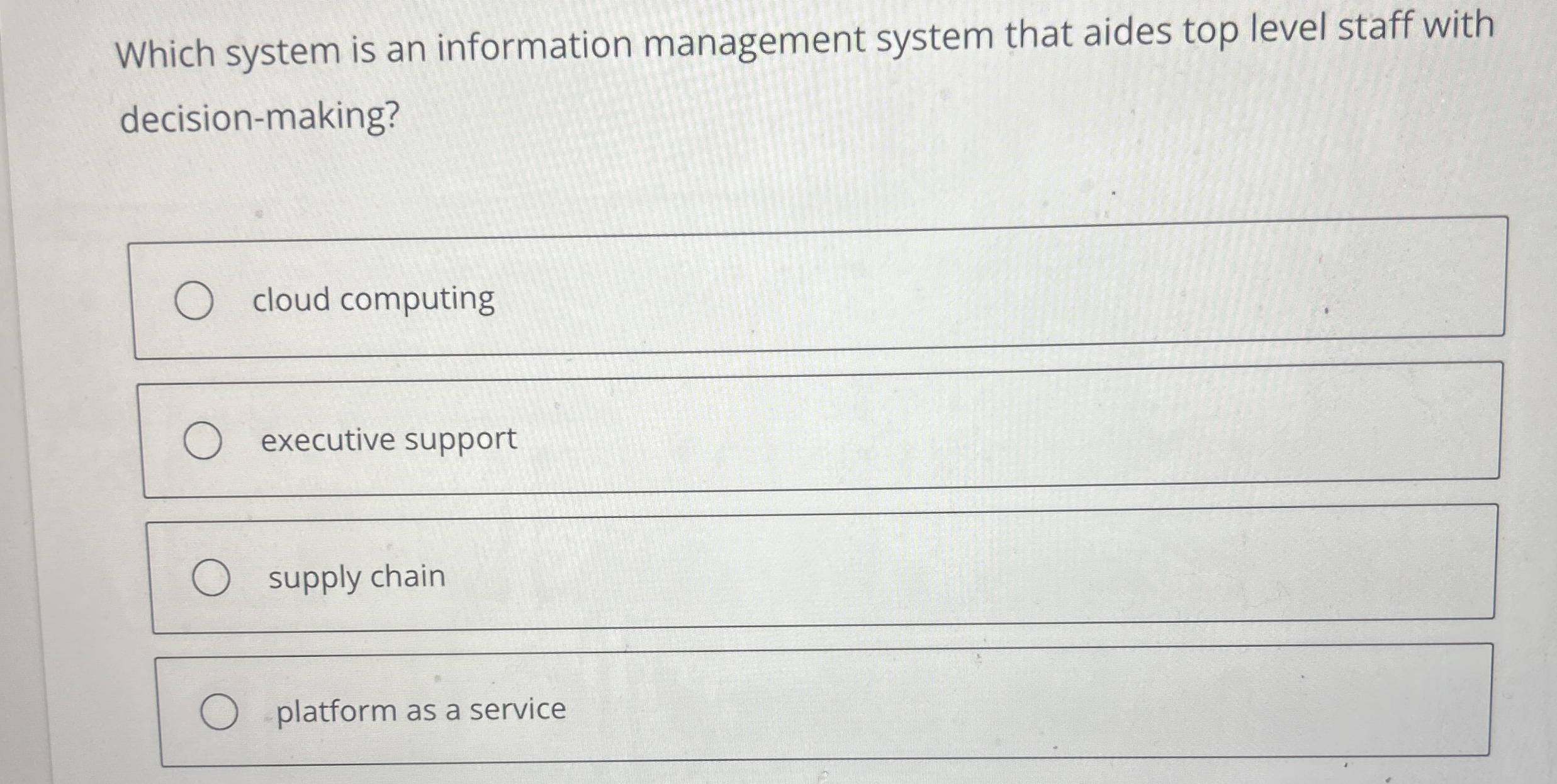 Which system is an information management system
