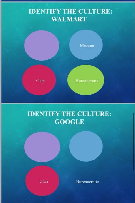 IDENTIFY THE CULTURE: WALMART Mission Clan