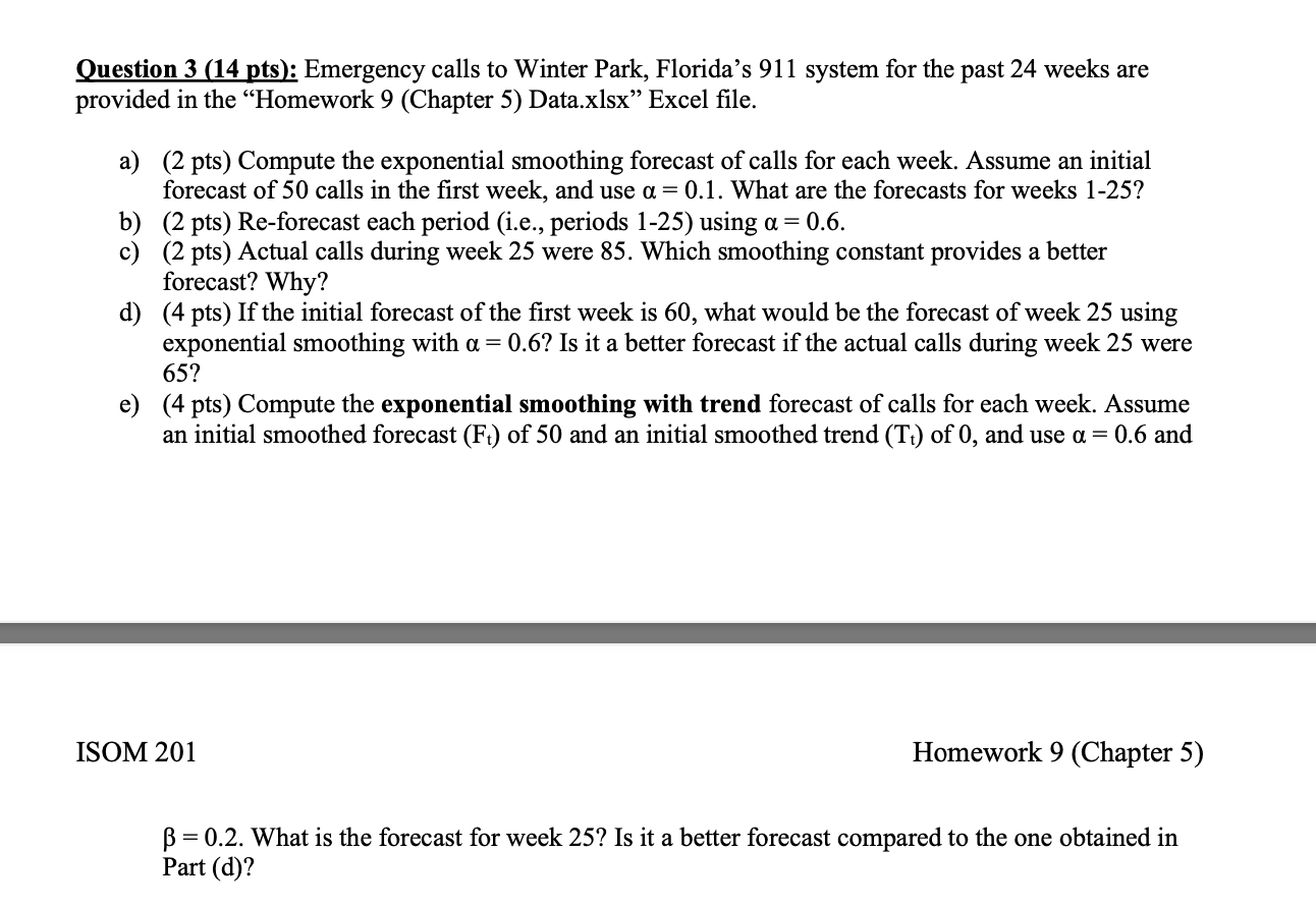 PLEASE ANSWER QUESTION IN EXCEL WITH THE FORMULAS
