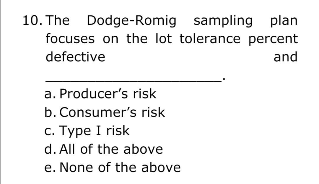 1. Juran's Basic Quality Control process includes