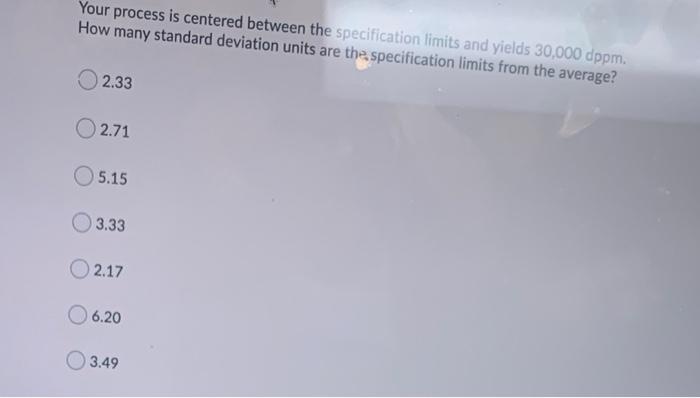 Your process is centered between the