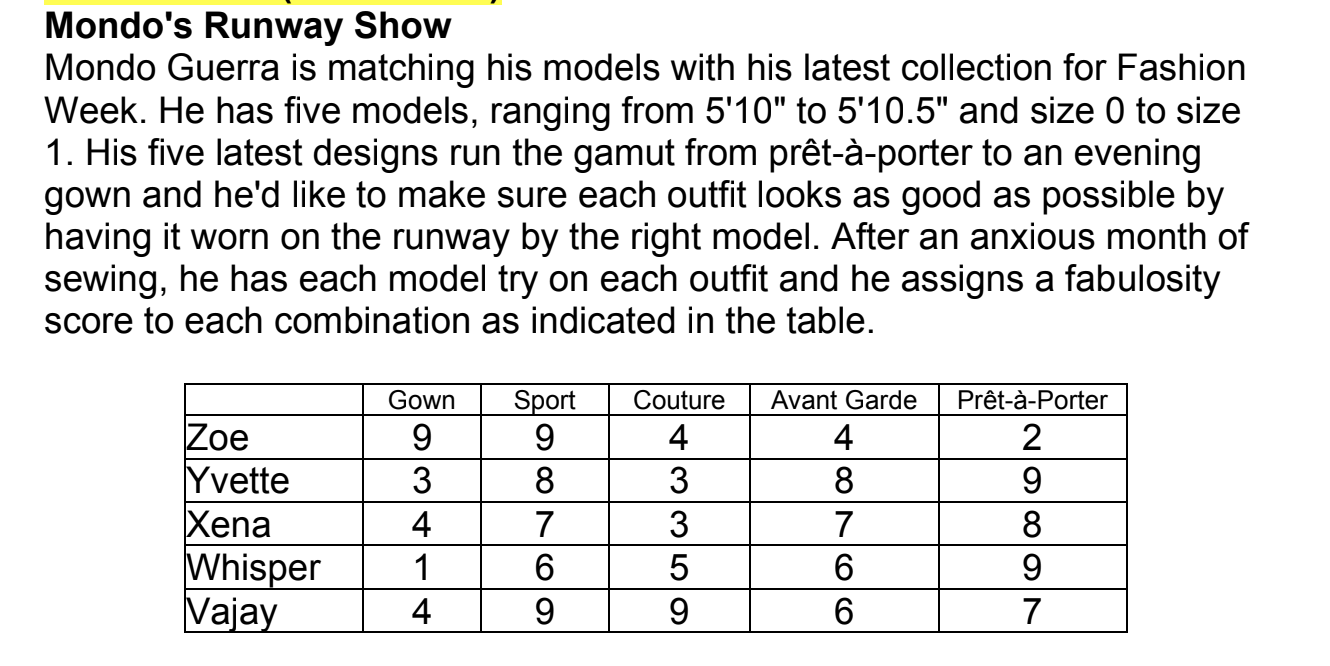 Define All constraints related to the LP Problem