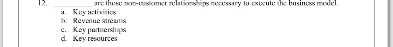 , are those non - customer relationships