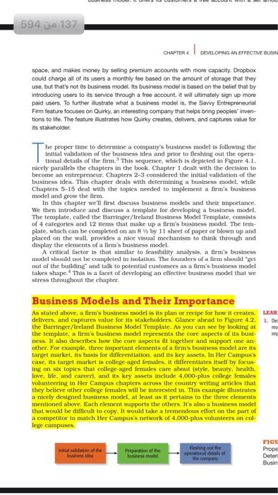 (Developing an Effective Business Model) in the