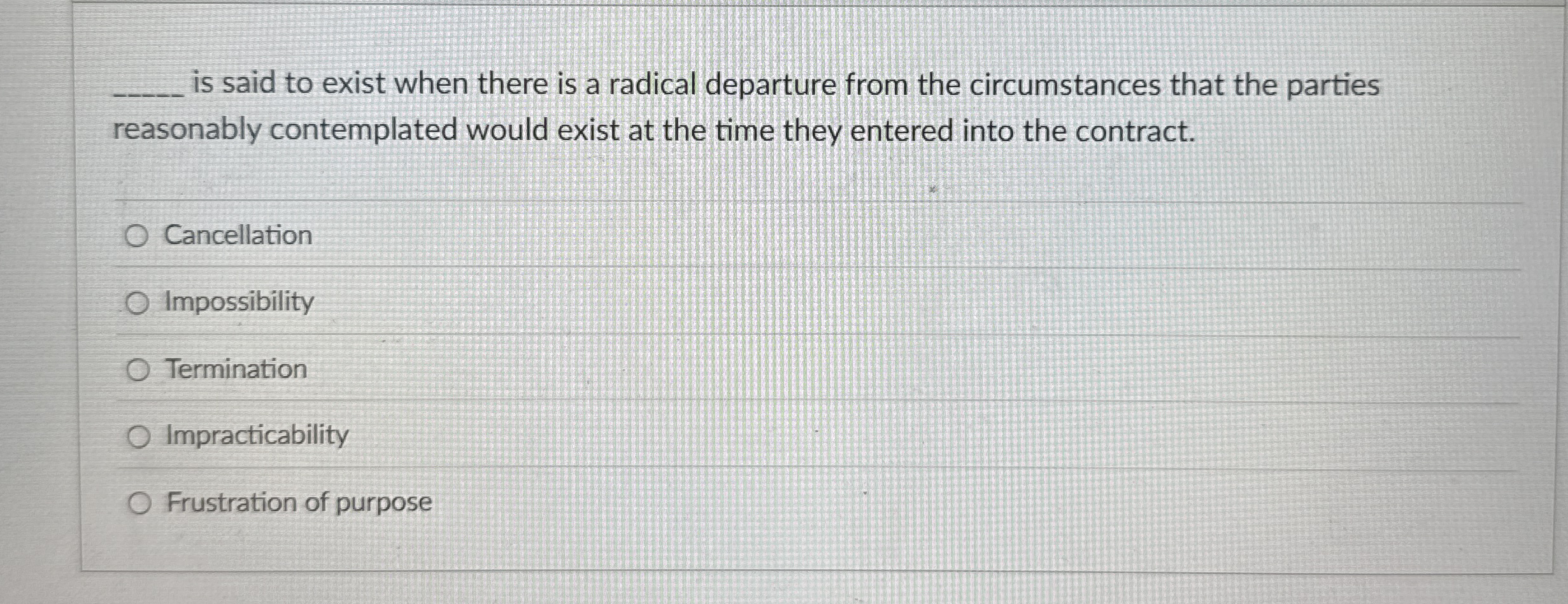 q , is said to exist when there is a radical
