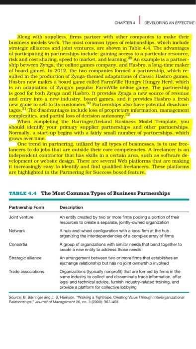 (Developing an Effective Business Model) in the