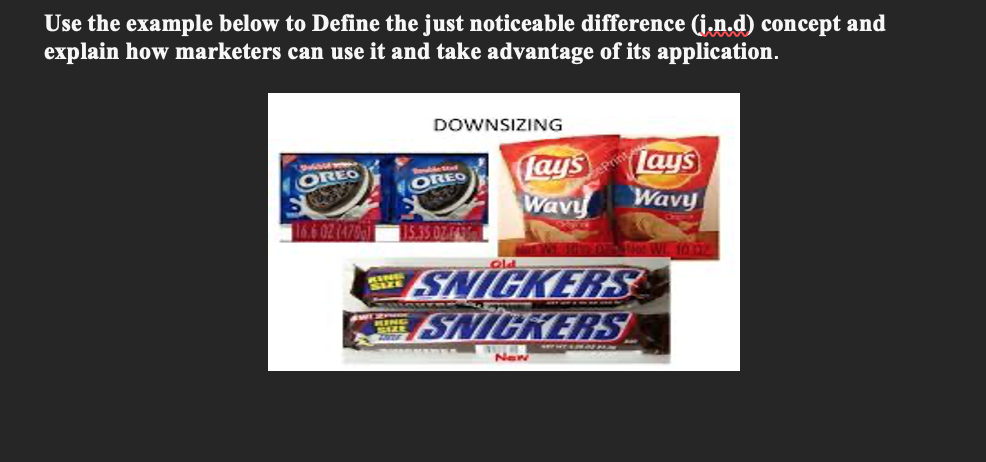 Use the example below to Define the just