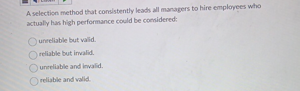 A selection method that consistently leads all