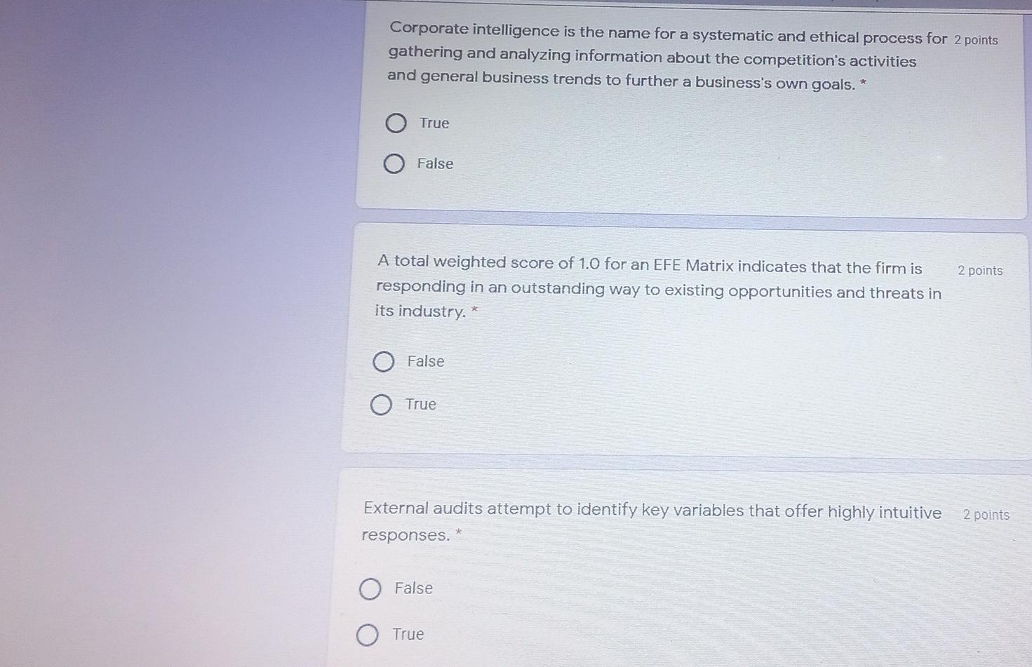 Corporate intelligence is the name for a