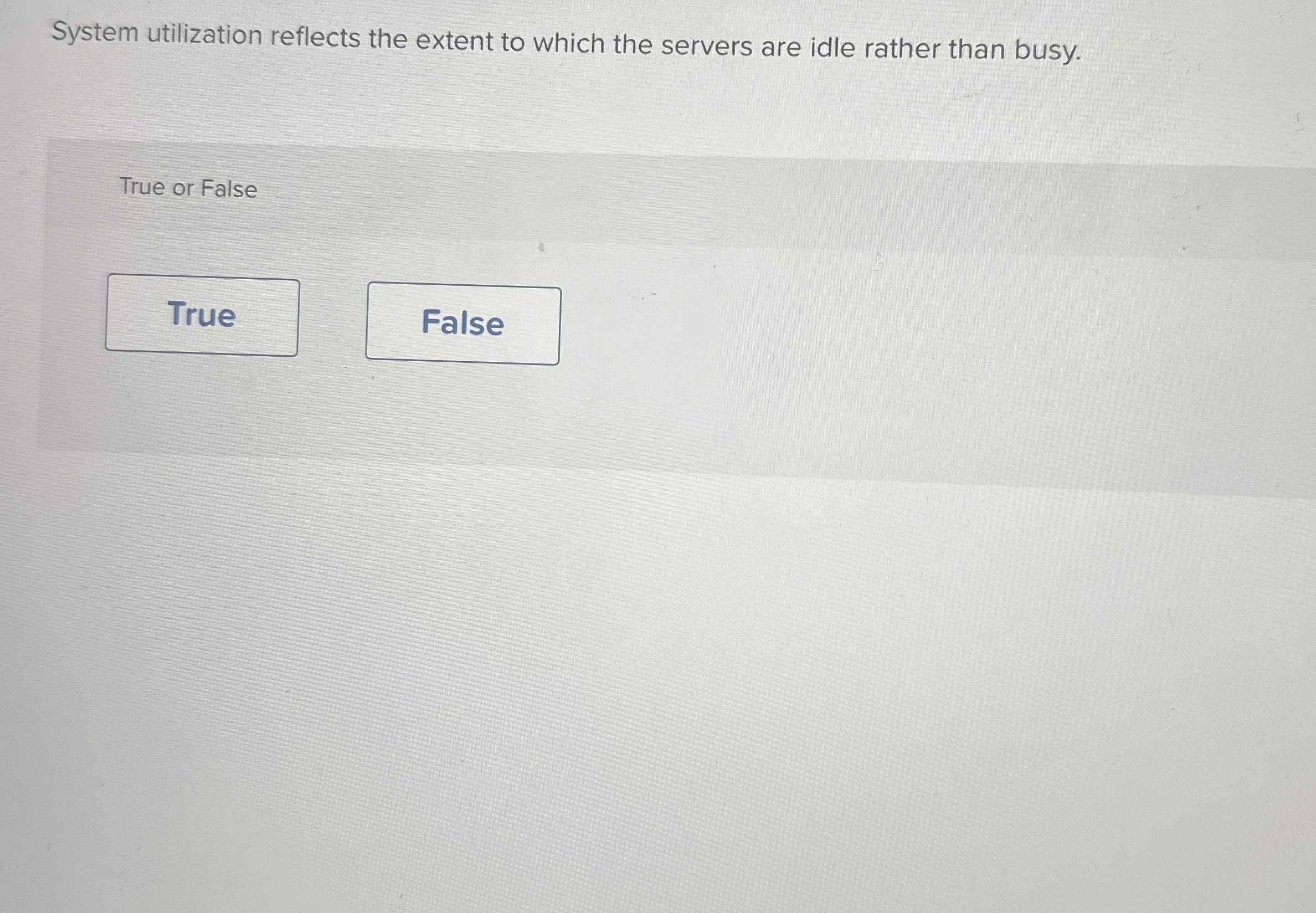 System utilization reflects the extent to which