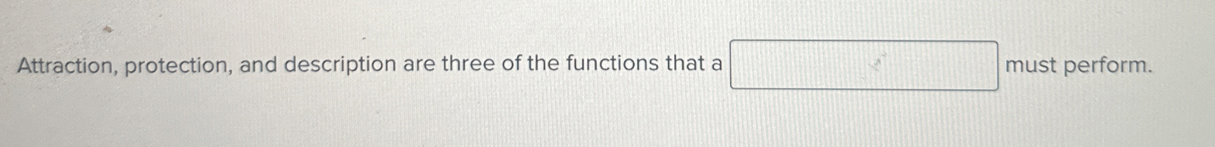 Attraction, protection, and description are three
