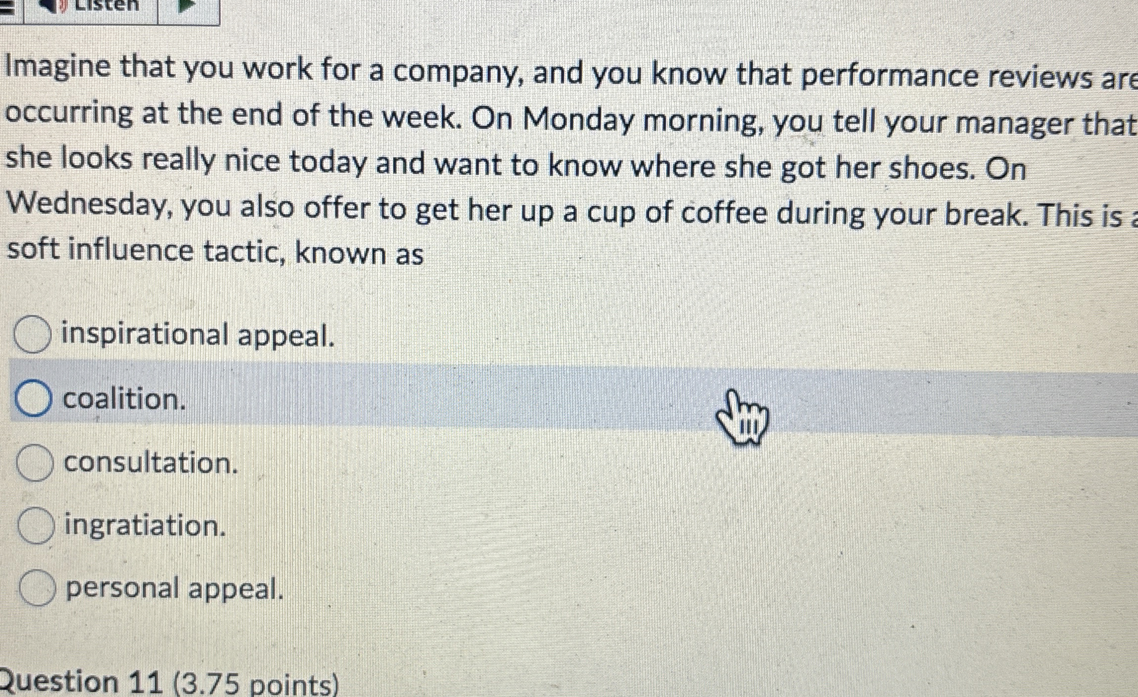 Imagine that you work for a company, and you know