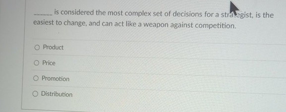 q , is considered the most complex set of