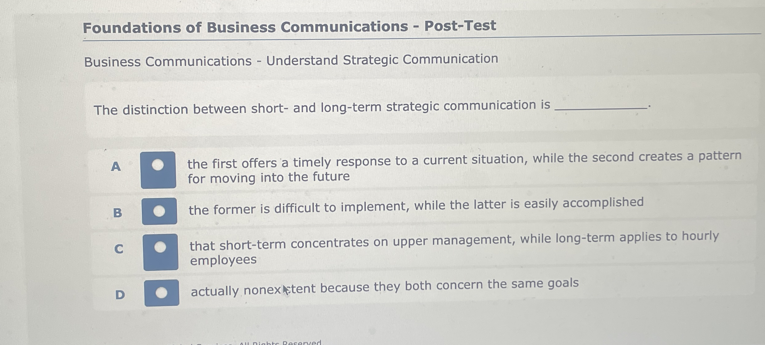 Foundations of Business Communications - Post -