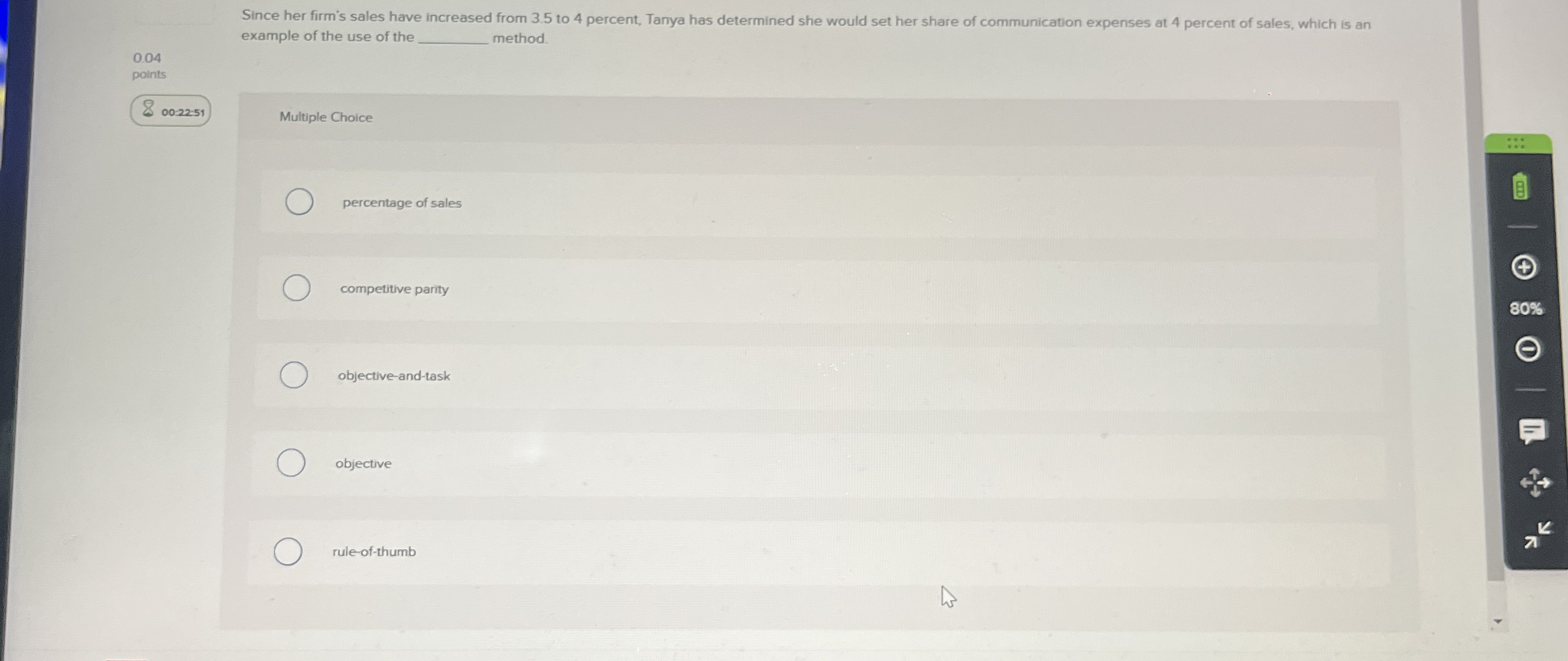 Since her firm's sales have increased from 3 . 5