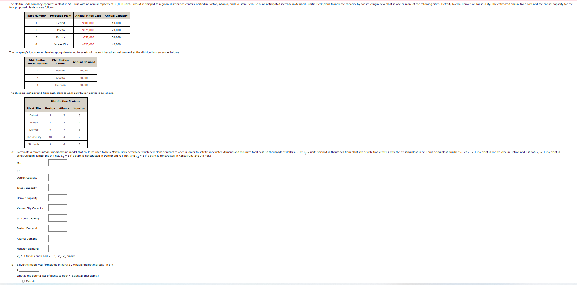 Please slove using solver i n excel. please show