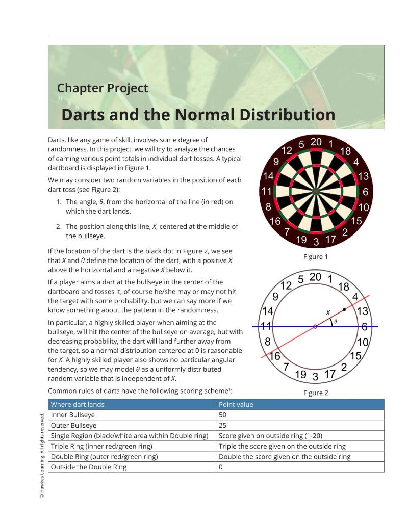 Chapter Project Darts and the Normal Distribution