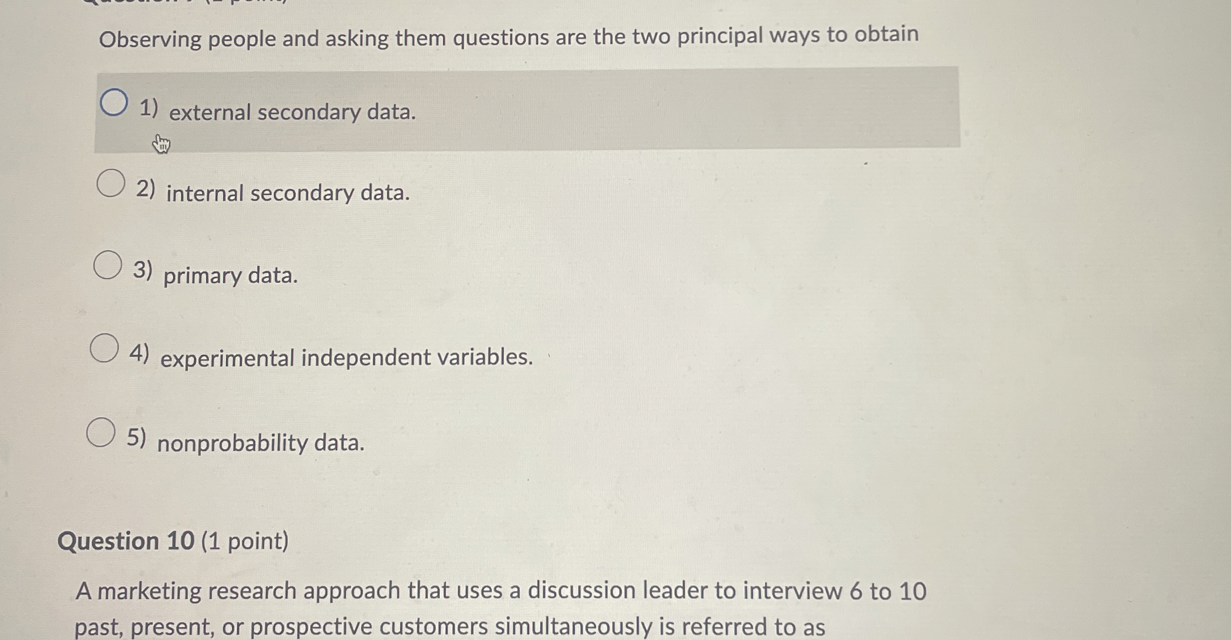 Observing people and asking them questions are