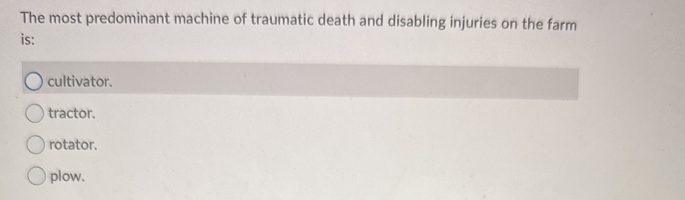 The most predominant machine of traumatic death