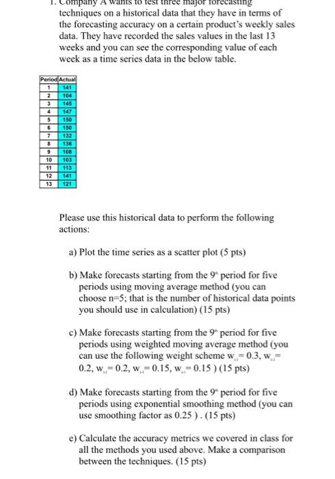 I sent the first question for information. The