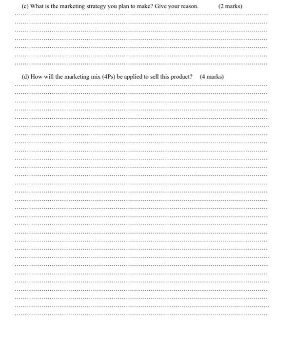 (10 marks) 6. Consider this product description.