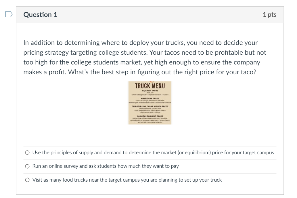 3.Supply or Demand Question 1 1 pts In addition