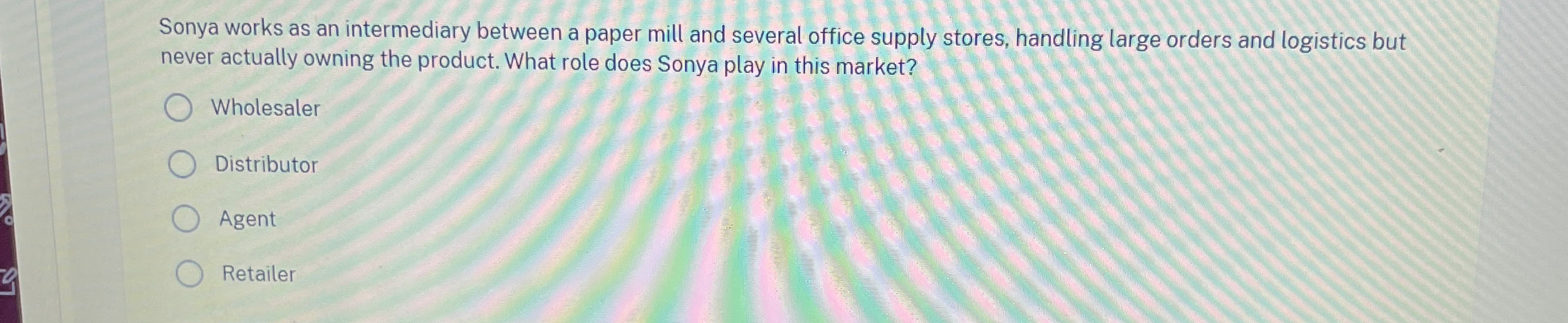 Sonya works as an intermediary between a paper