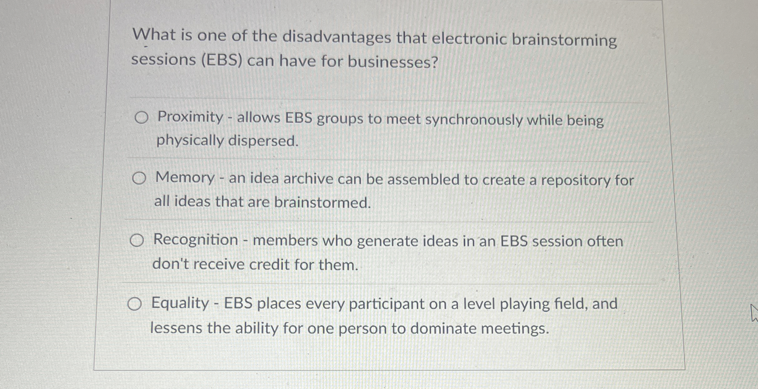 What is one of the disadvantages that electronic