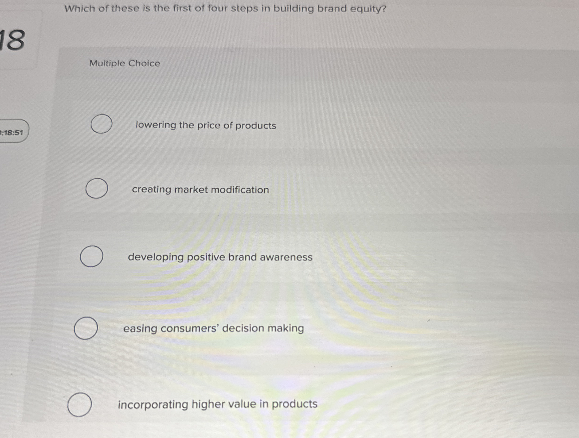 Which of these is the first of four steps in
