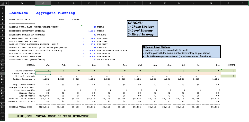 A B I K L M 0 1 Chapter 11: Capacity Planning