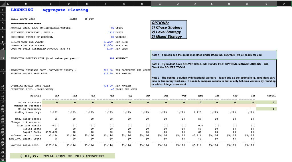 A B I K L M 0 1 Chapter 11: Capacity Planning