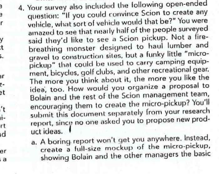 need answer 2 e r y ct 5. ar 4. Your survey also